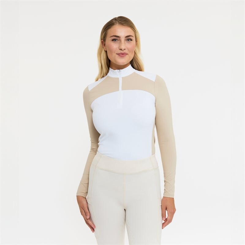 Wedstrijdtop met lange mouwen Felter Fairfield® Wit