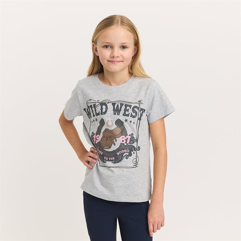 T-shirt Louise JR CRW® Lichtgrijs mergel