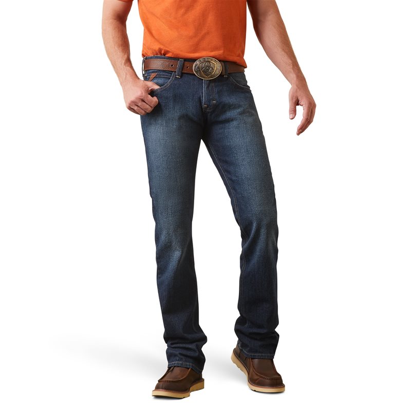 Mns Rocker Stretch Stackable Jeans ARIAT® Denimblauw