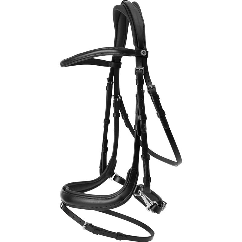 Neusriem gecombineerd met hoofdstel Sandford Fairfield® Zwart