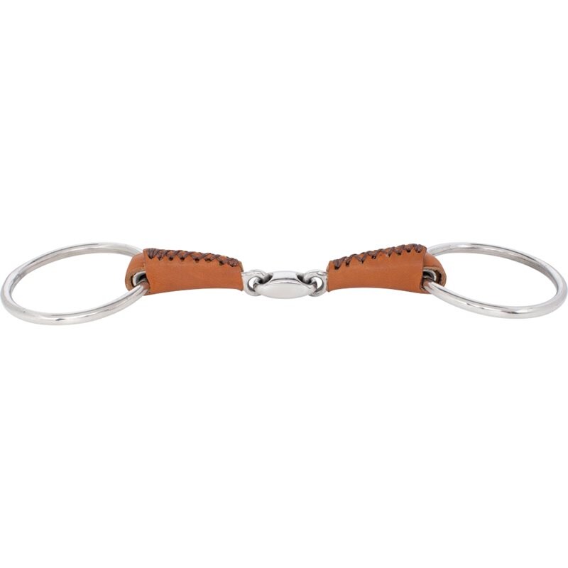Franse link trens Leather Fairfield® Zilver