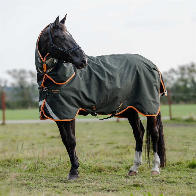 Regendeken Amigo Bravo 12 Plus 30 Horseware® Donkergroen