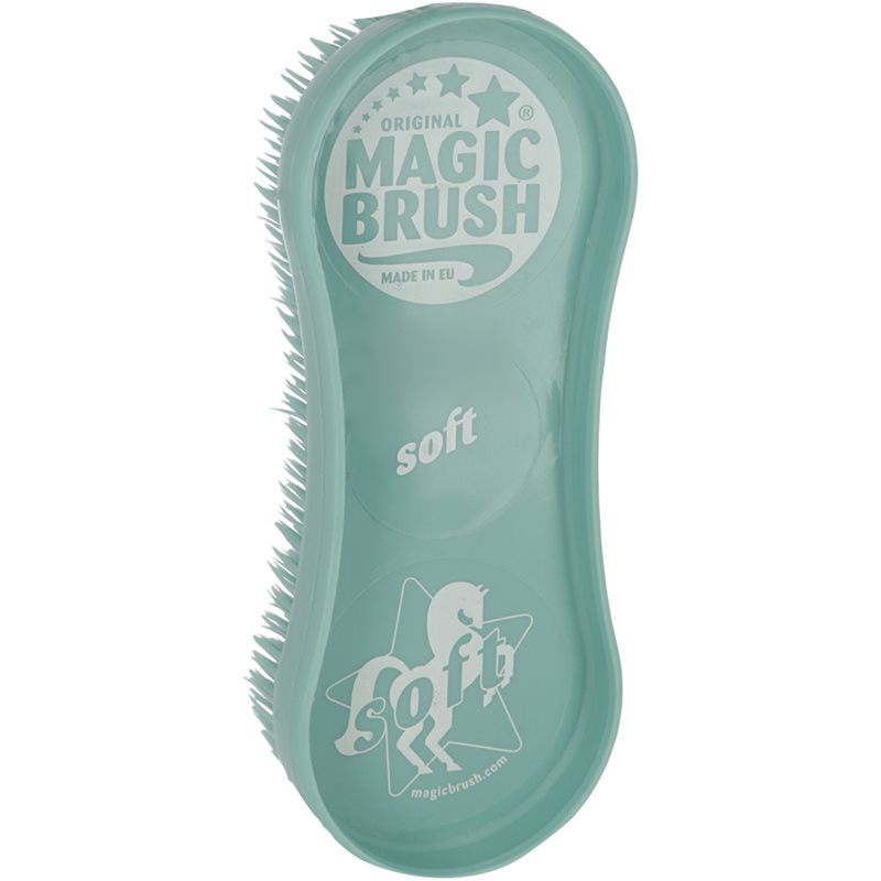 Rubberen minikerriekam Soft Magic Brush Turkoois