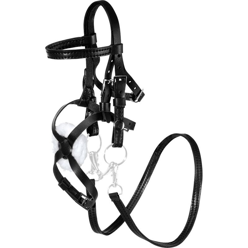 Stokpaard hoofdstel Mexico mini Fairfield® Zwart