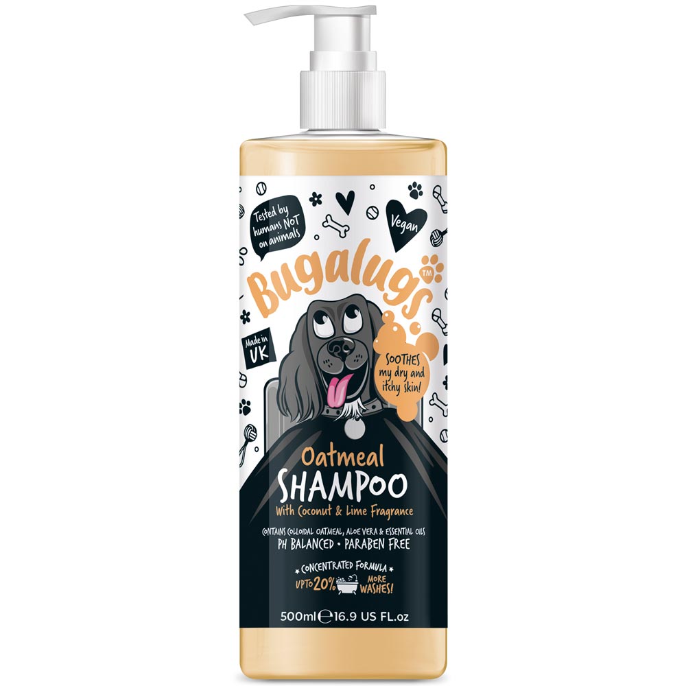 Hondenshampoo  Oatmeal & Aloe 500ml Bugalugs