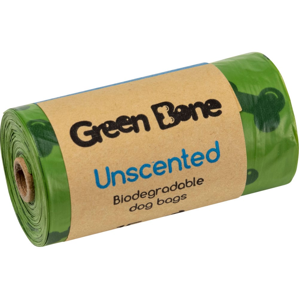 Hondenpoepzakjes  Unscented Green Bone