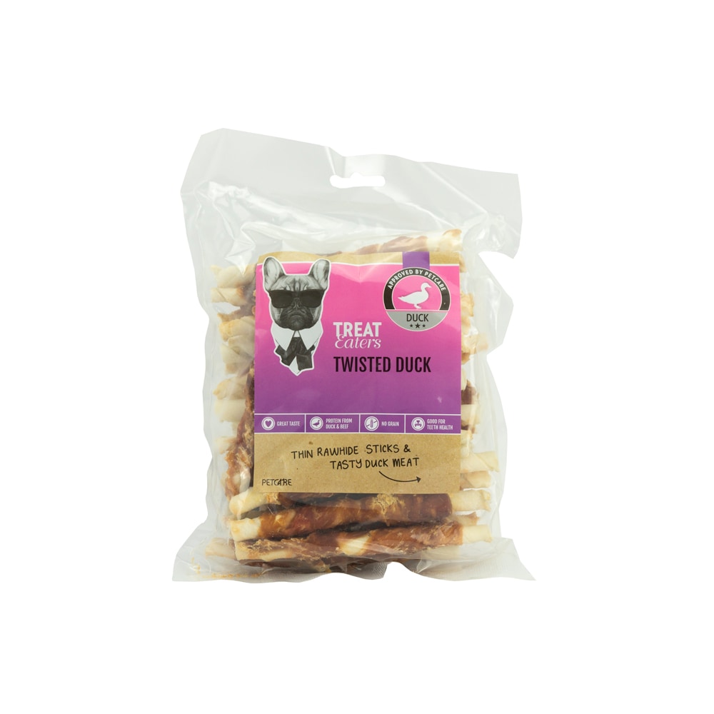 Hondenkauwstick  Twisted Duck 350 g Treateaters