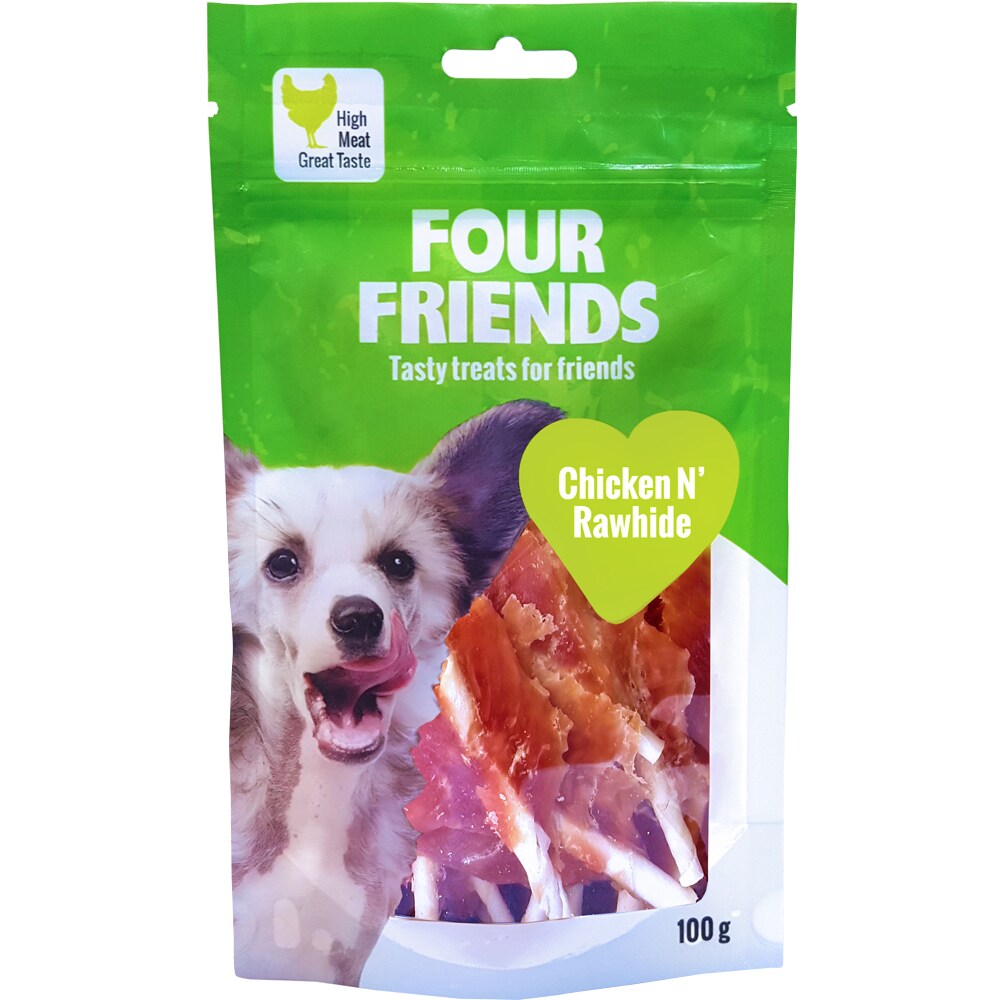 Hondensnack  Chicken N´Rawhide 100 g FourFriends