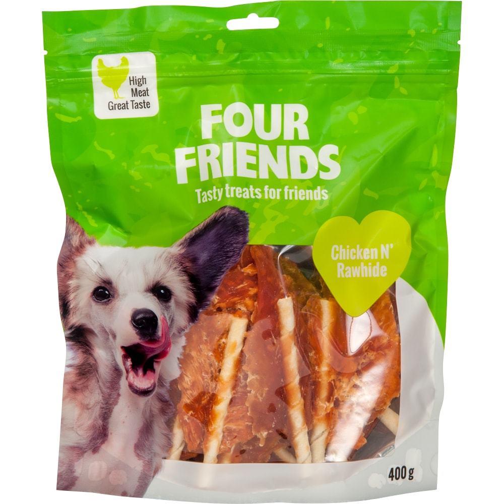 Hondensnack  Chicken N´Rawhide 400 g FourFriends