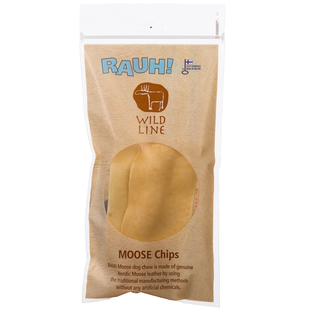 Hondenkauwstick Pak van 2 stuks. Moose Chips RAUH!®