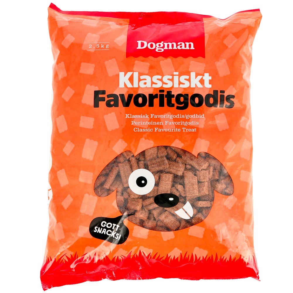 Hondensnack  Favoritgodis 2,5kg Dogman