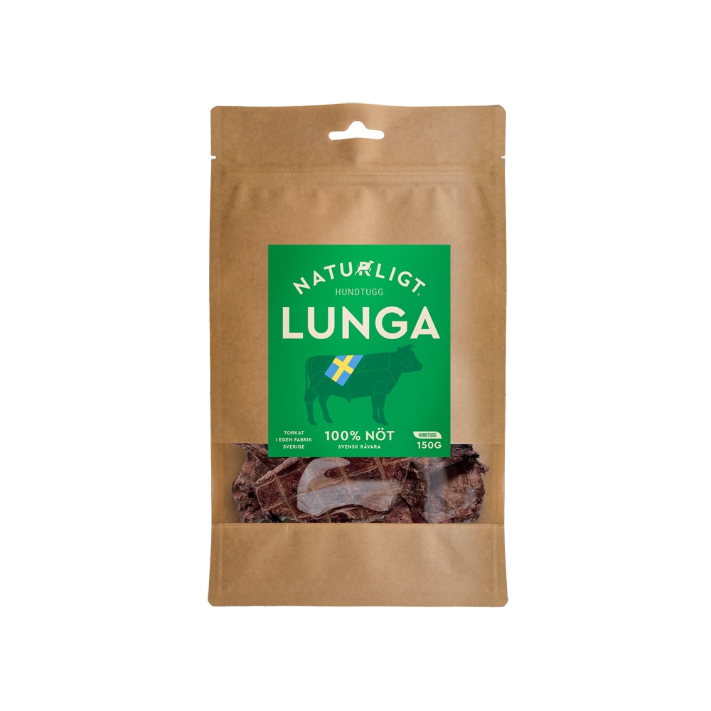 Hondenkauwstick  Nötlunga 150g Naturligt Hundtugg