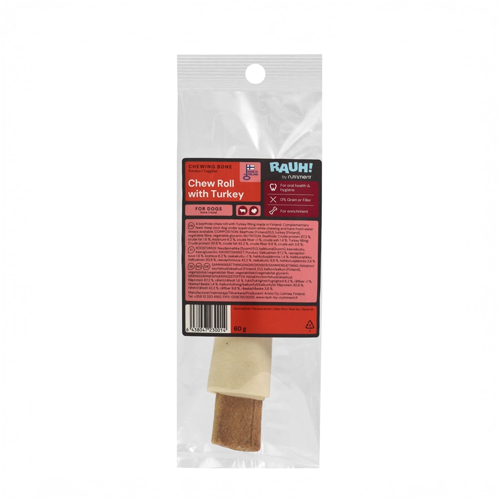 Hondenkauwstick  Chew Roll with Turkey RAUH!®