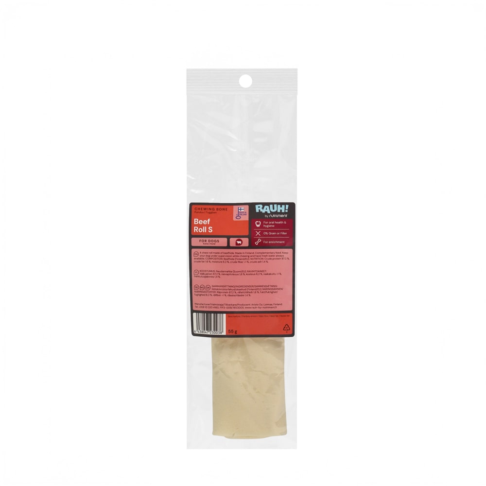 Hondenkauwstick  Beef Roll S RAUH!®