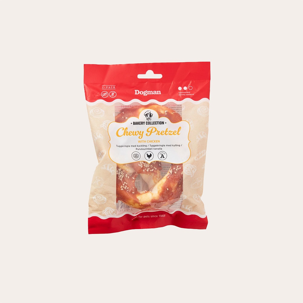 Hondenkauwstick  Chewy Pretzel Chicken Dogman