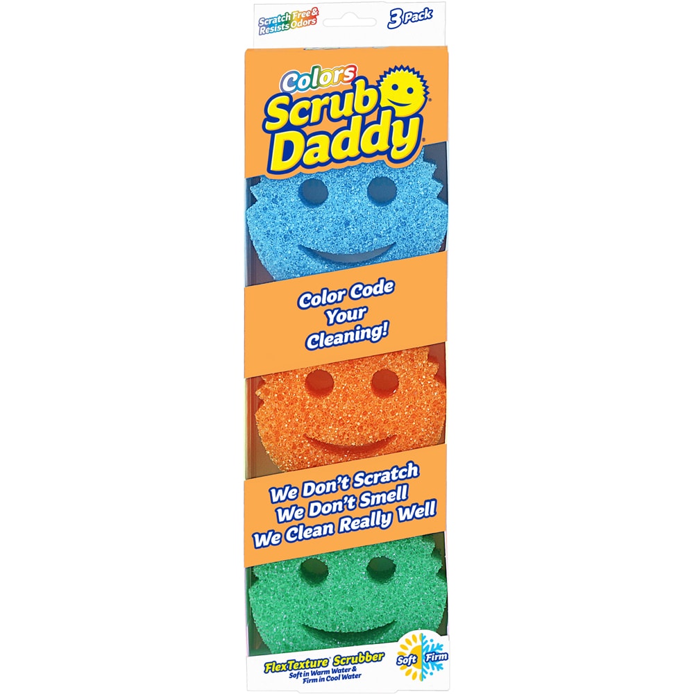 Schoonmaakspons  Colour 3-pack Scrub Daddy