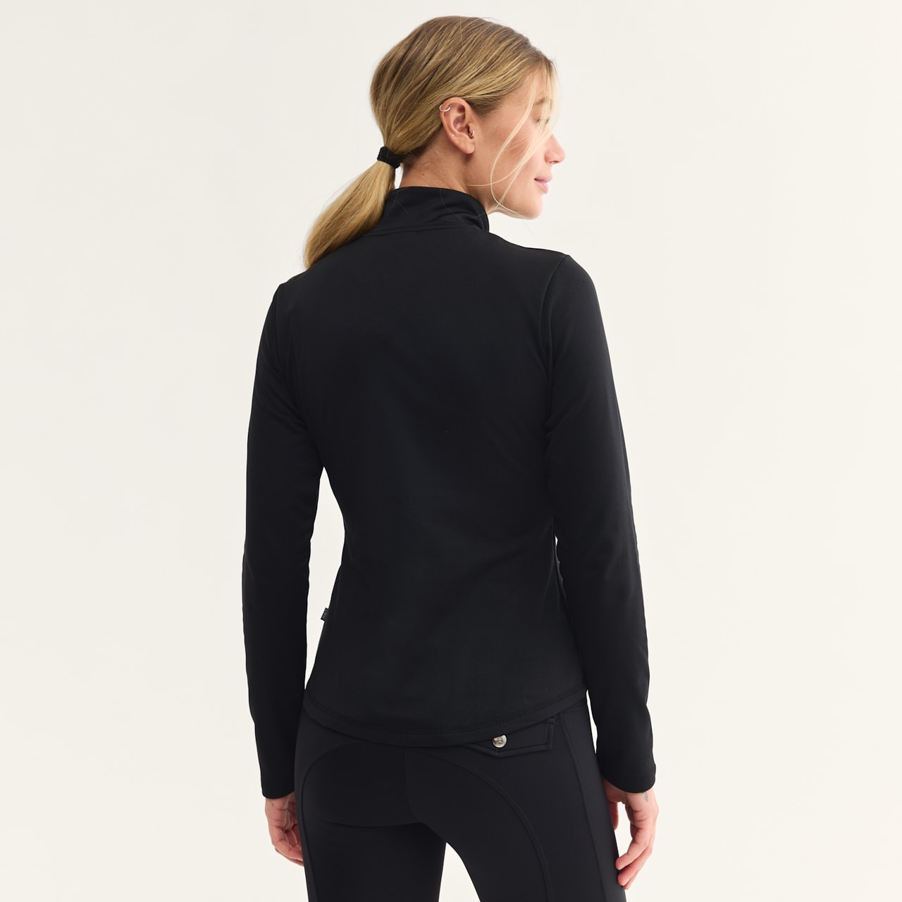 Top van functioneel materiaal Ella half zip CRW®