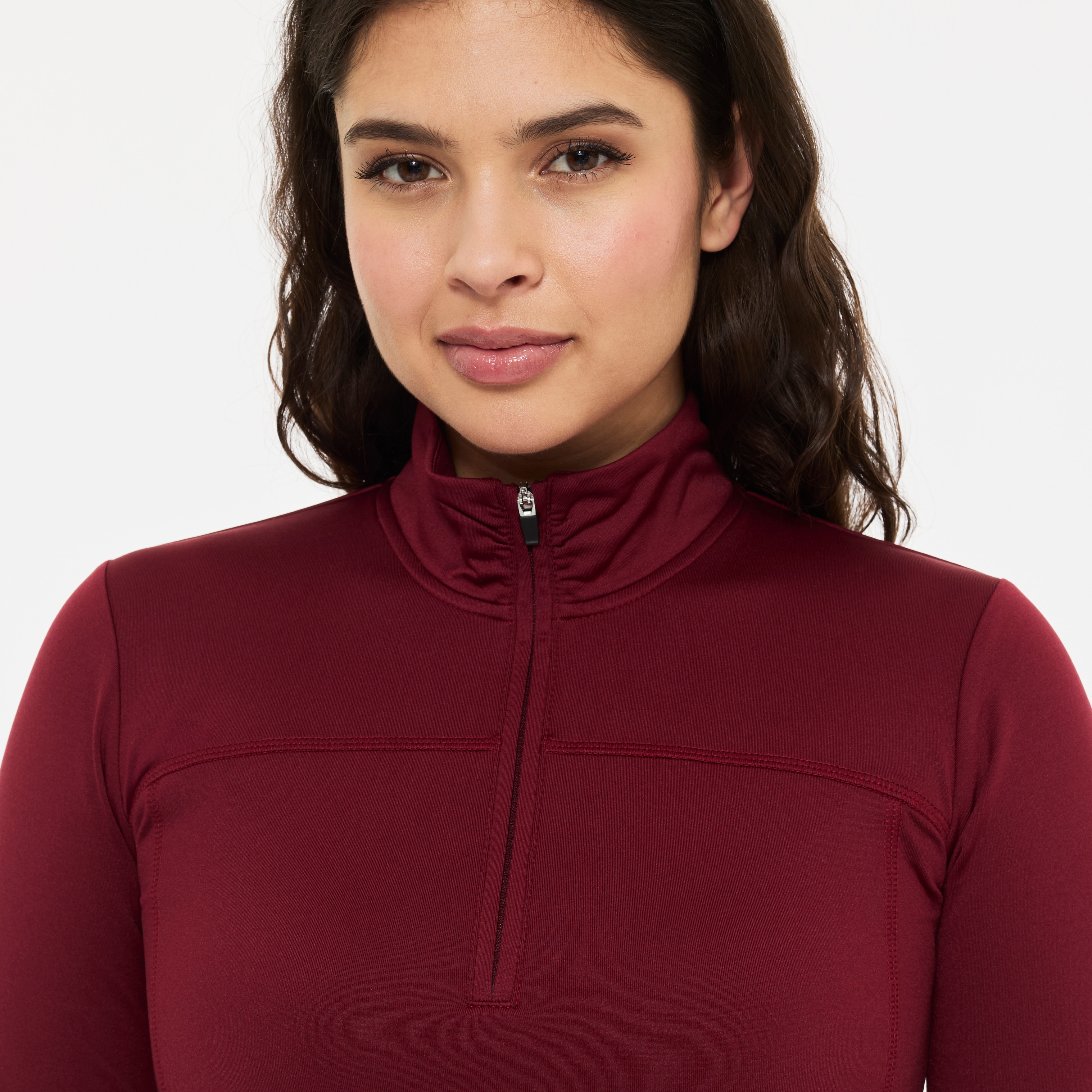 Top van functioneel materiaal  Ella half zip CRW®