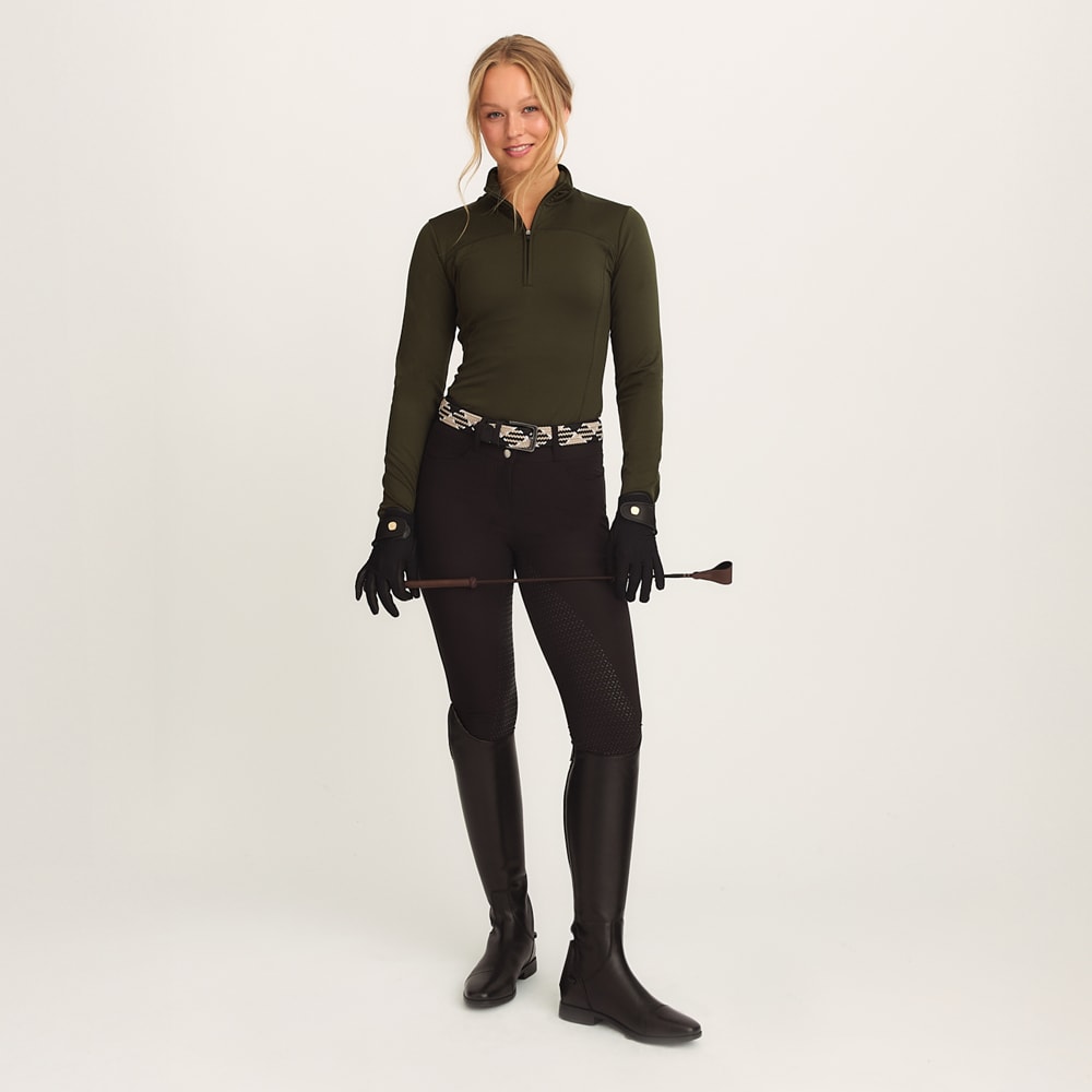 Top van functioneel materiaal  Ella half zip CRW®