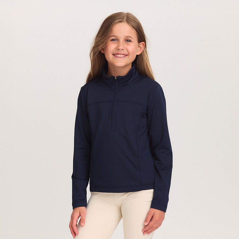 Top van functioneel materiaal Junior Ella half zip CRW®