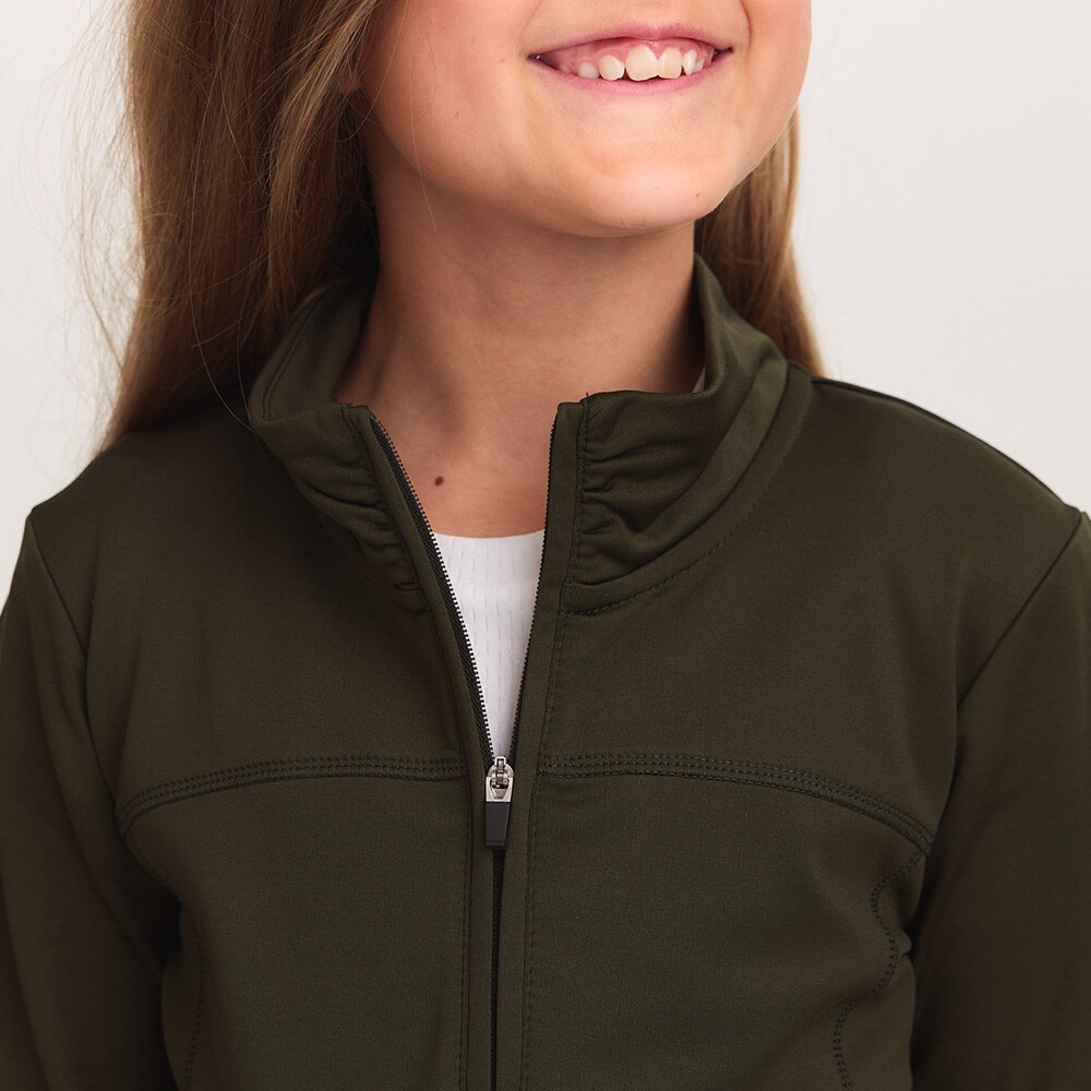Top van functioneel materiaal Junior Ella half zip CRW®