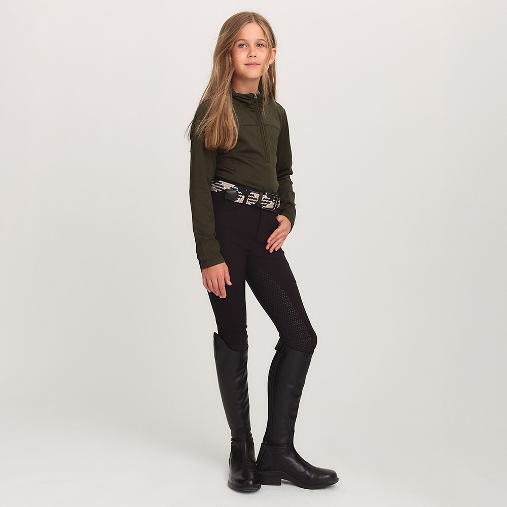 Top van functioneel materiaal Junior Ella half zip CRW®