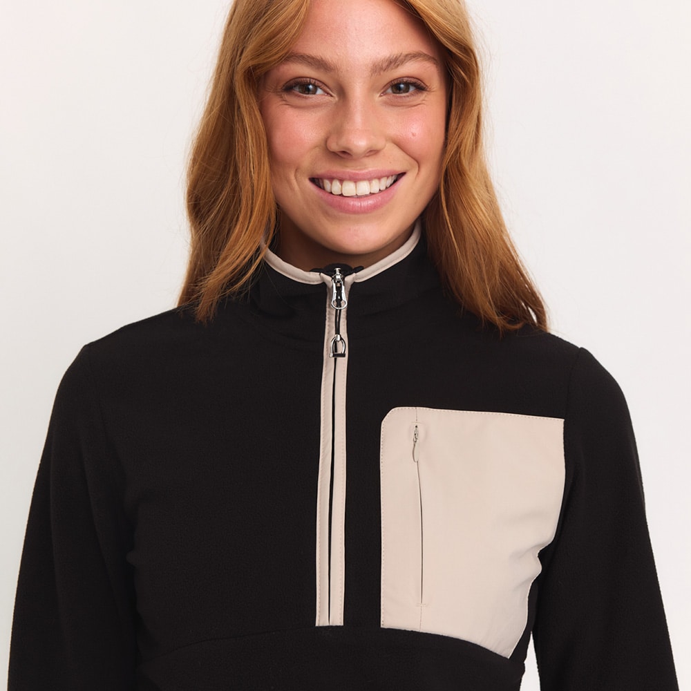 Fleecetrui  Basic 1/2 zip CRW®