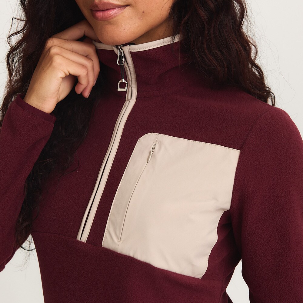 Fleecetrui  Basic 1/2 zip CRW®