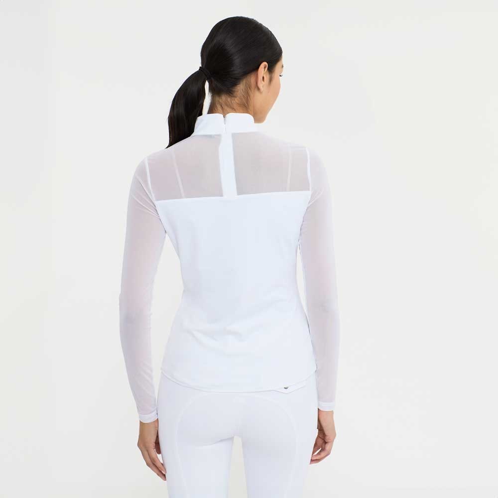 Wedstrijdtop met lange mouwen Crystal mesh Fairfield®