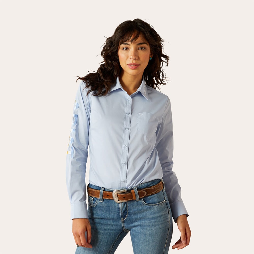 Shirt  Wms Wrinkle resist team kirby ARIAT®