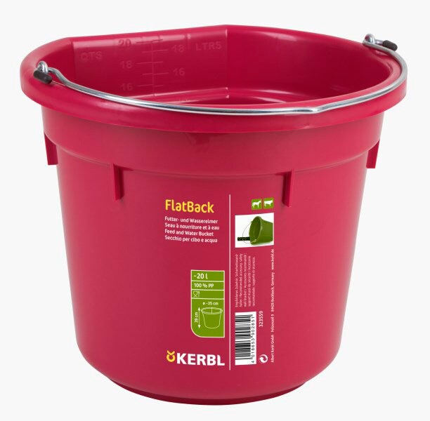 Emmer met platte kant 20 L Kerbl