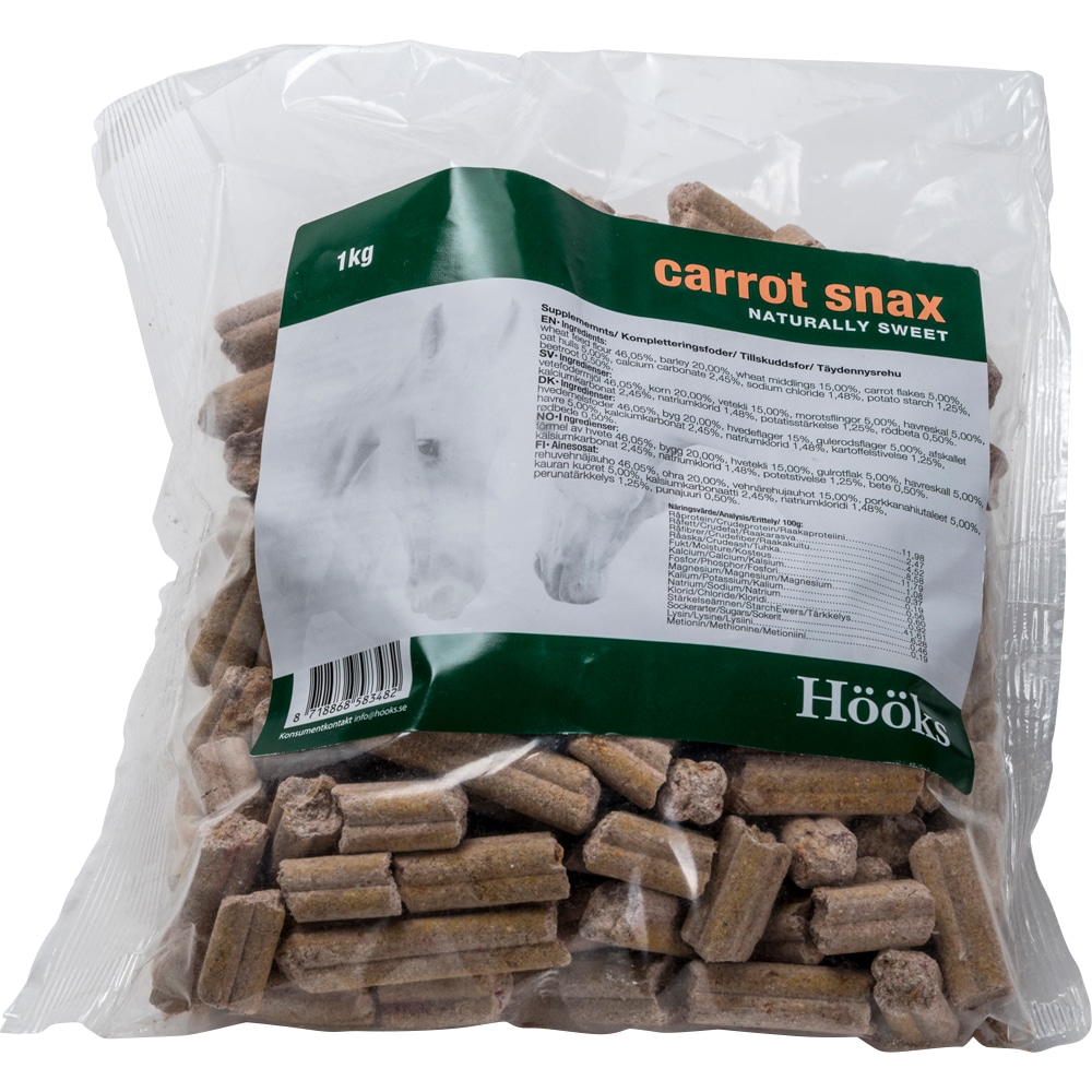 Paardensnacks  Carrot snax natural 1 kg Hööks