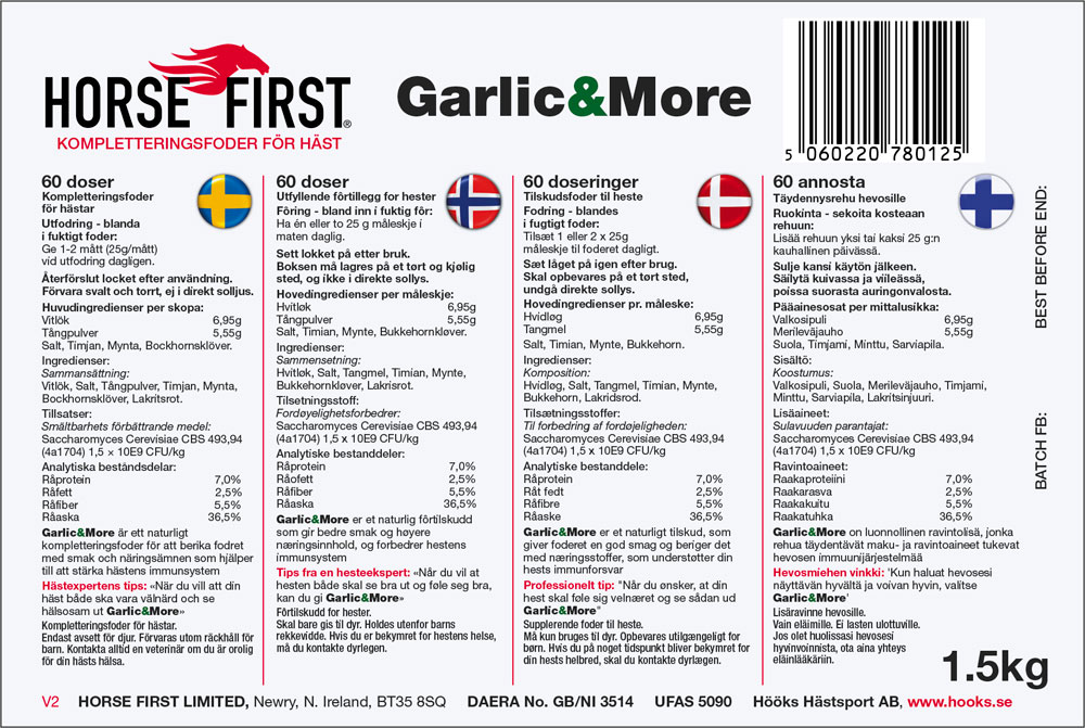   Garlic & More HORSE FIRST®