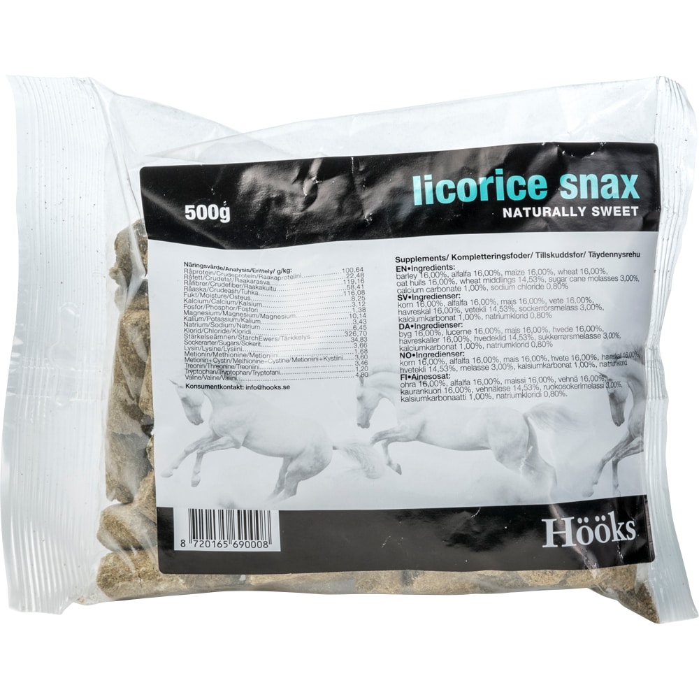 Paardensnacks 500 g Licorice Snax Hööks