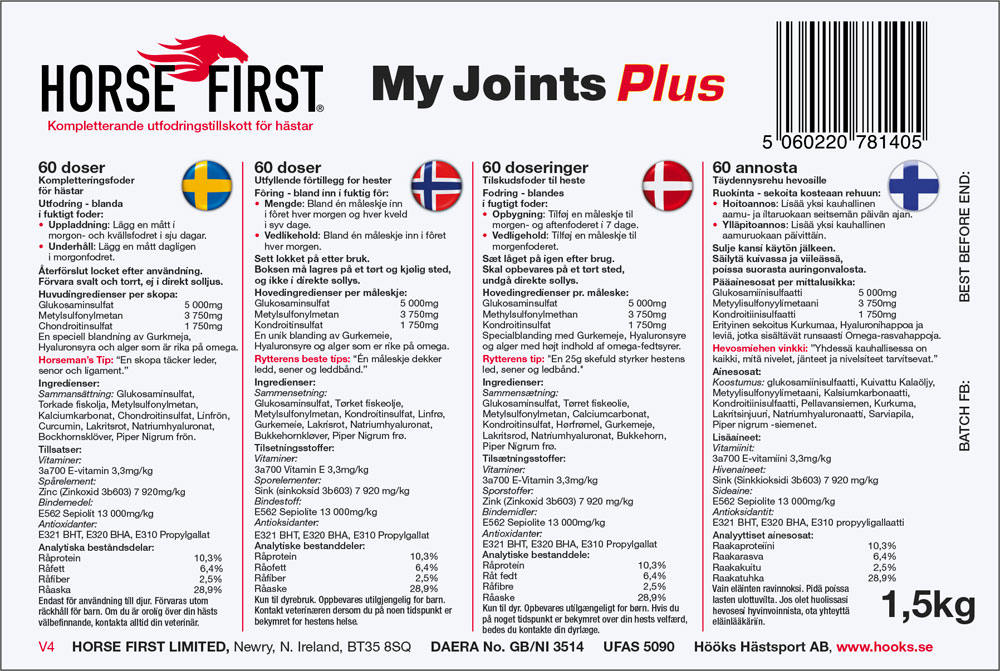 Voedingssupplementen Poeder My Joints Plus HORSE FIRST®
