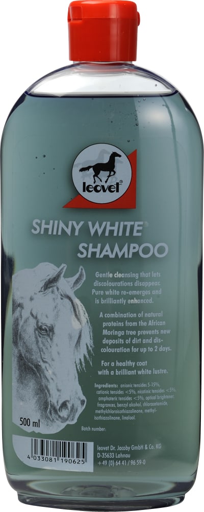 Witte paardenshampoo  Shiny White Shampoo leovet®