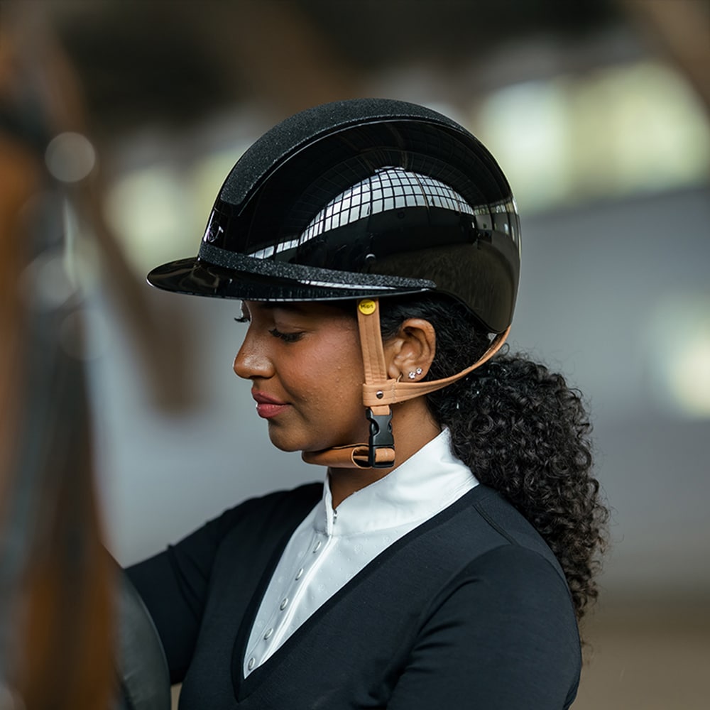 Paardrijcap  Vision Shiny Star Mips Hansbo