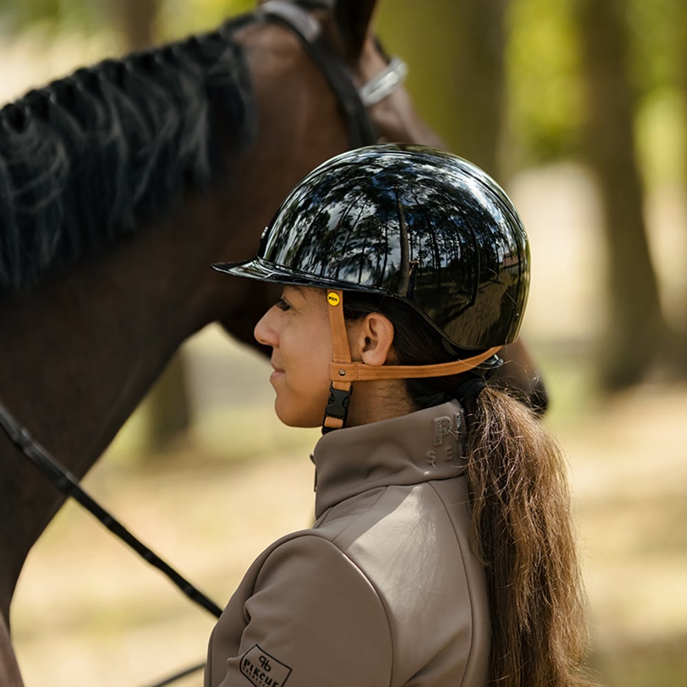 Paardrijcap Vision Shiny Gem Mips Hansbo