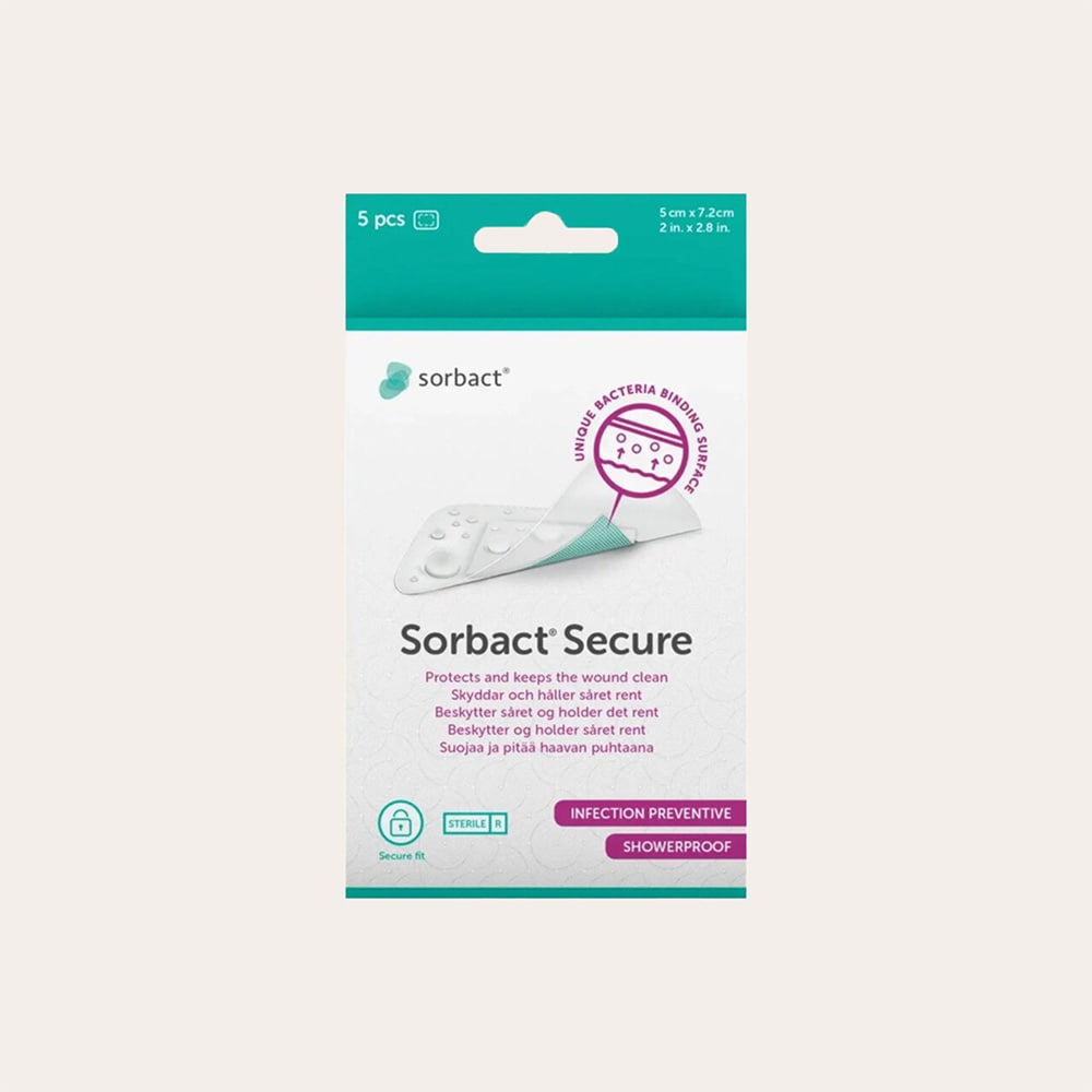  Pak van 5 stuks. Secure 5x7,2 cm Sorbact