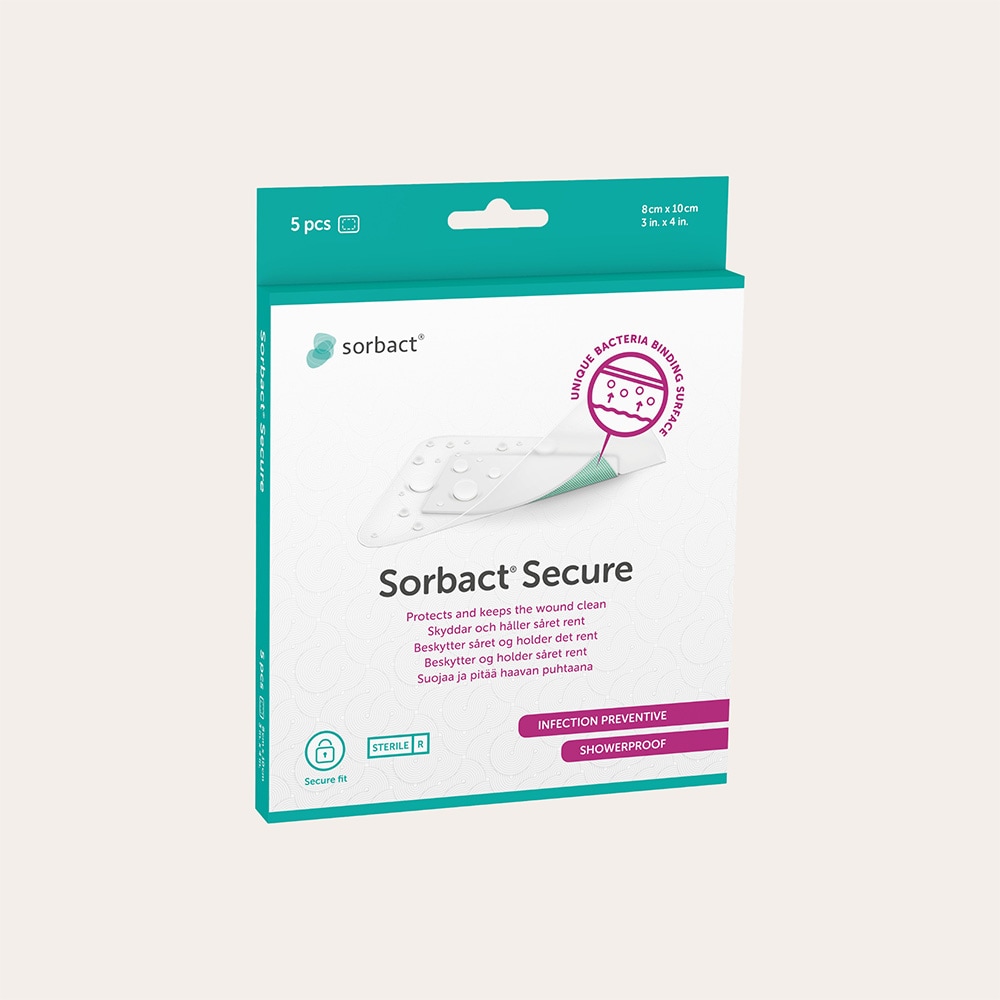  Pak van 5 stuks. Secure 8x10 cm. Sorbact